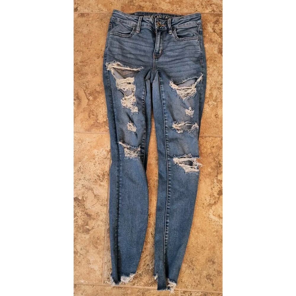 American Eagle Jegging Next Level Stretch Women Size 2 Inseam 27-28(See Pics)